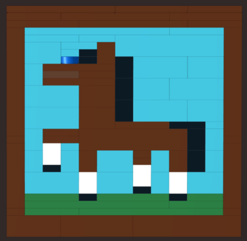 Lego Horse Coaster Version 1, with more legs
