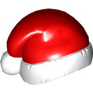 Lego Santa Hat with Red Top Pattern / White