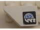 Lego Slope, Inverted 45 2 x 1 with World Racers Logo on Black Background Pattern Model Right Side (Sticker) - Sets 8897 / 8898