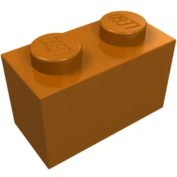 Brick 1 x 2 / Dark Orange