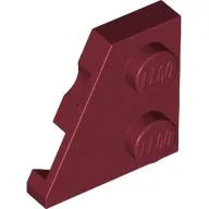 Wedge Plate 2 x 2 Left / Dark Red