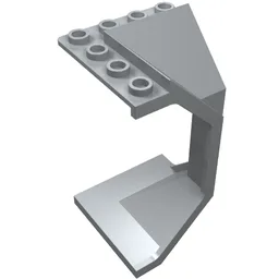 Panel 4 x 4 x 6 Corner Concave / Light Bluish Gray