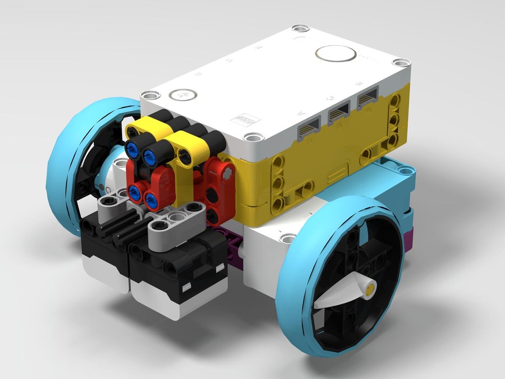 Lego Quadrature track decoder vehicle (Spike Prime) - lesson on measuring distances