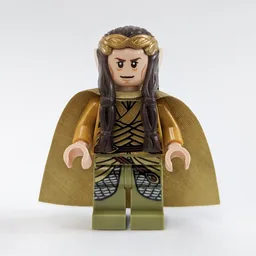 Elrond - Crown, Olive Green Cape