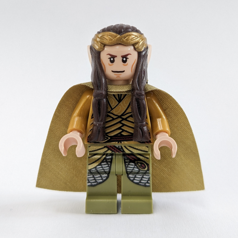 Lego Elrond - Crown, Olive Green Cape