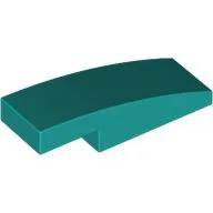 Brick Curved 3 x 1 x 2/3 / Dark Turquoise
