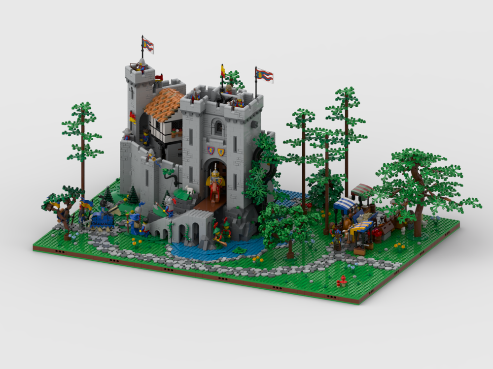 Lego Display for set 10305 Lion Knights' Castle
