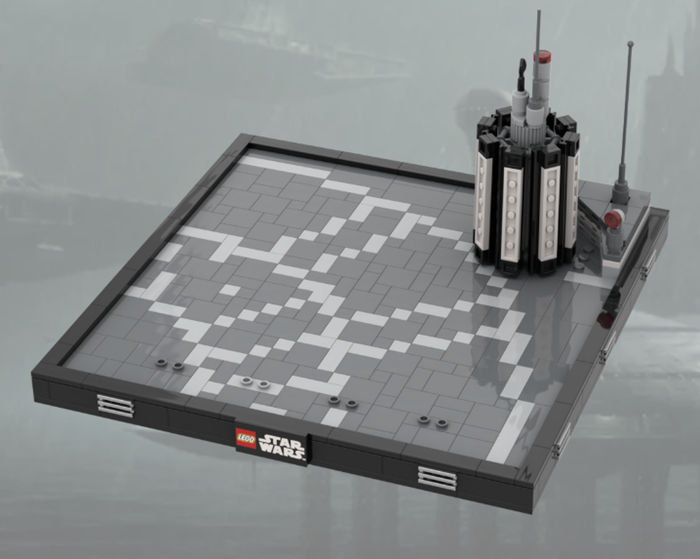Lego Kamino Landing Pad for Obi Wan's Delta 7 Starfighter - Attack Of The Clones