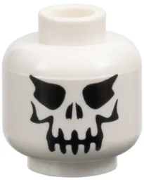 Minifig Head Skeleton, Evil Skull Print