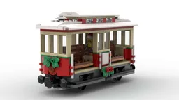 Christmas tram wagon