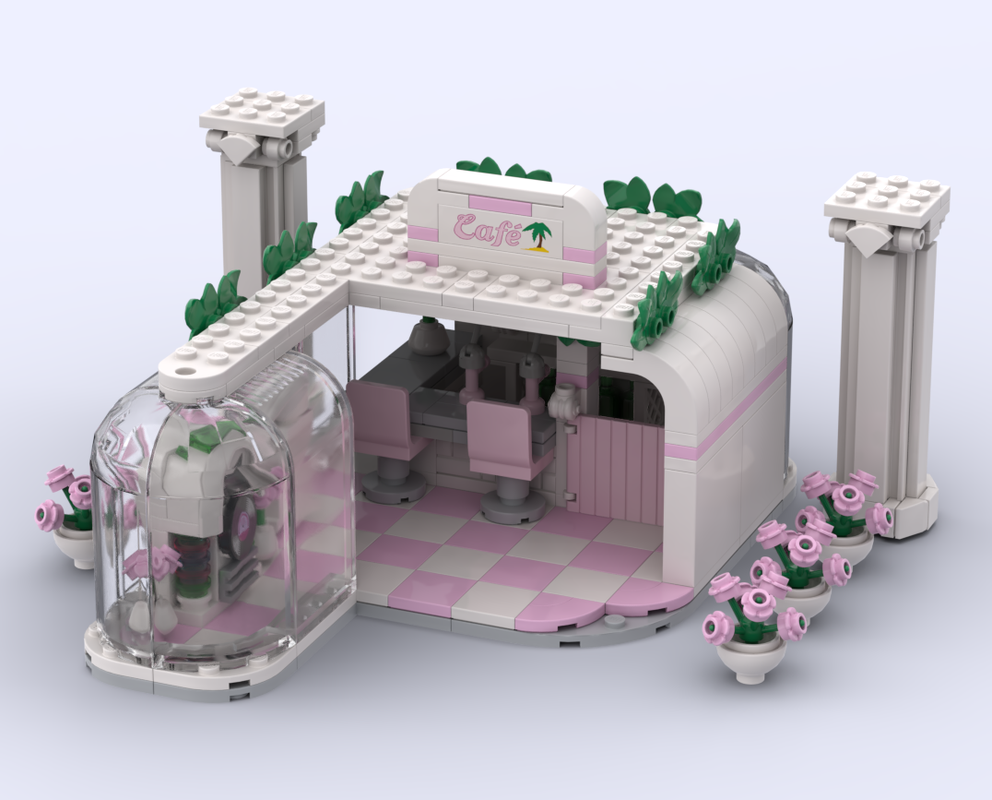Lego Seaside Cafe Redesigned / Vaporwave Cafe
