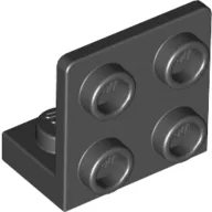 Bracket 1 x 2 - 2 x 2 Inverted / Black