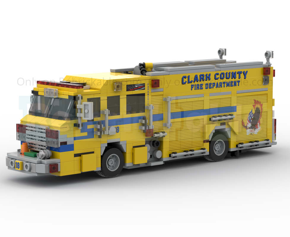 Lego 2022 Pierce Impel PUC Fire Engine Clark County FD
