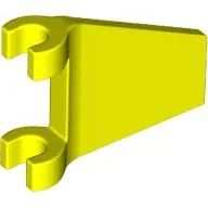 Flag 2 x 2 Trapezoid with Flared Area between Clips / Vibrant Yellow