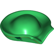 Lego Hat Pirate Circular with Fold in Brim and Lime Line around Brim Print / Green