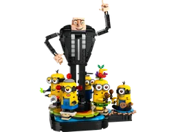 Brick-Built Gru and Minions