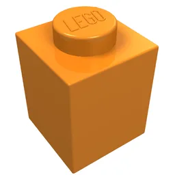 Brick 1 x 1 / Orange