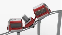 Roller Coaster Train with Cladding
