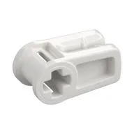 Wire Clip with Axle Hole / White