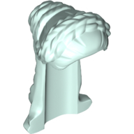 Lego Hair Breads, Long, Knot / Light Aqua