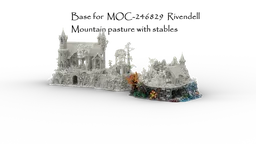 Base for MOC-246829 Rivendell Mountain pasture with stables
