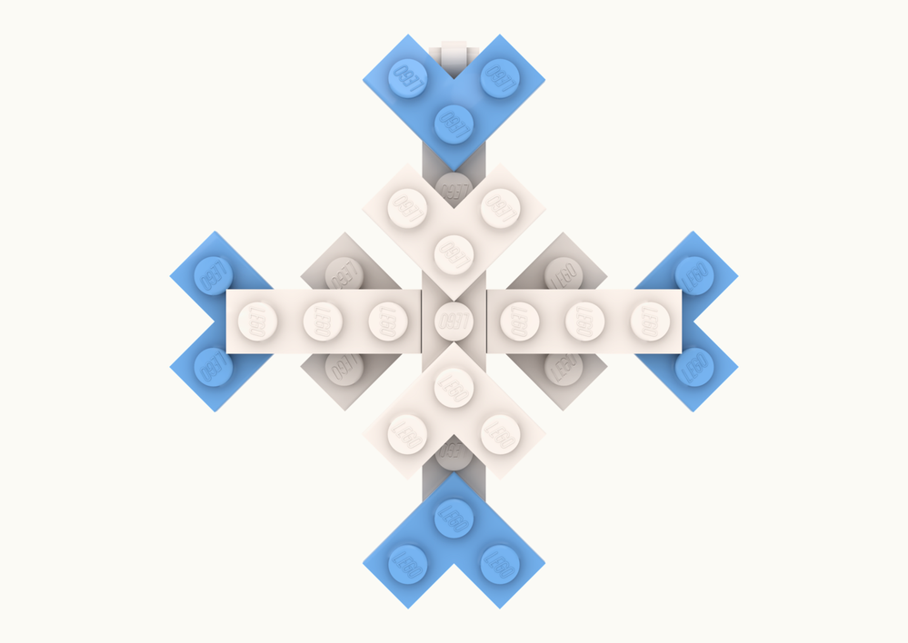 Lego Snowflake - Advent Calendar Day 1