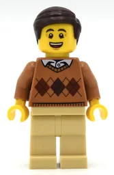 Medium Nougat Torso, Tan Legs, Dark Brown Hair