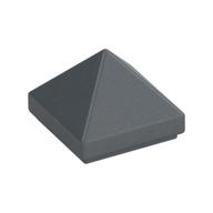 Lego Brick Sloped 45° 1 x 1 x 2/3 Quadruple Convex [Pyramid] / Flat Silver