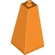 Brick Sloped 75° 2 x 2 x 3 Double Convex / Orange