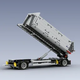 Tipping trailer for containers