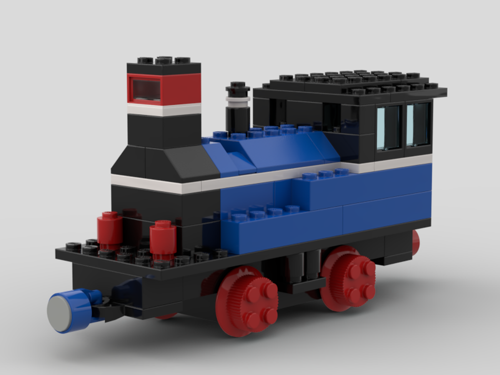 Lego blue locomotive