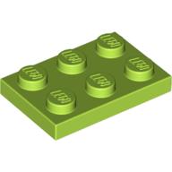 Lego Plate 2 x 3 / Lime