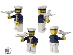Maxi Figure Sea Captain with seagull