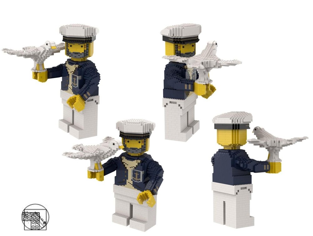Lego Maxi Figure Sea Captain with seagull