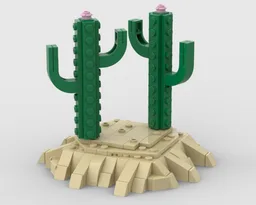 Minifigure Desert Display
