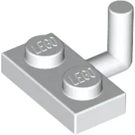 Plate Special 1 x 2 with Bar Up [Horizontal Arm 6mm] / White