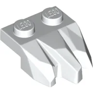 Plate Special 2 x 3 with Rocks / White