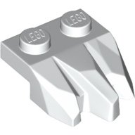 Lego Plate Special 2 x 3 with Rocks / White