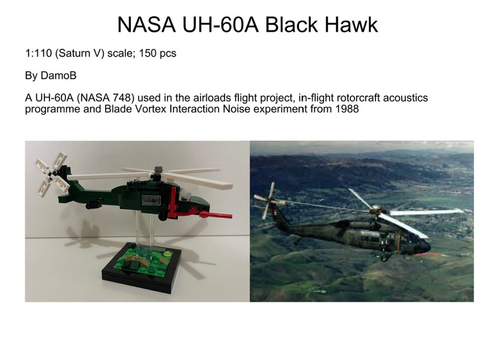 Lego DamoB's NASA UH-60A Black Hawk