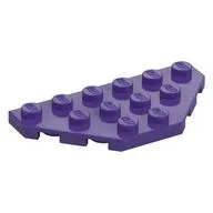 Wedge Plate 3 x 6 Cut Corners / Dark Purple
