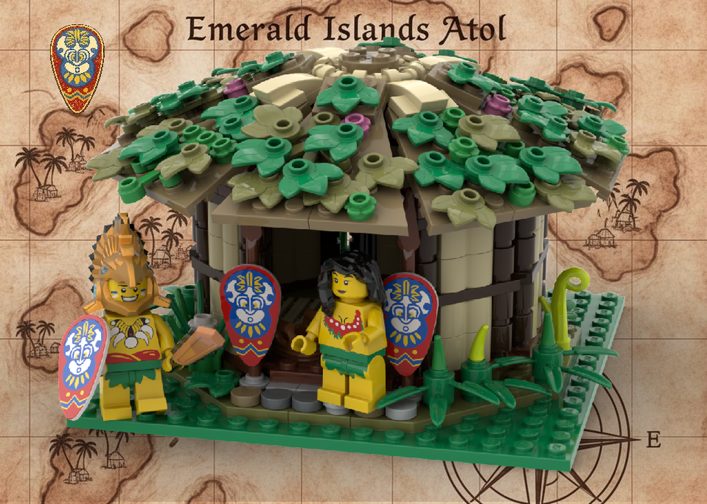 Lego 🏠 The Tribal Hut - Master Islander Architecture | Full Interior & Crew 🏠