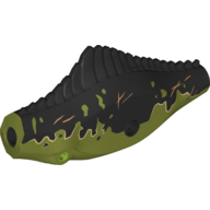 Lego Animal Body Part, Dinosaur, Giganotosaurus Body with Black Markings, Scars print