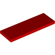 Lego Tile 2 x 6 / Red