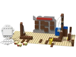 3825-1 - Krusty Krab Destroyed Ruins (Employee of the Month)