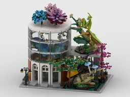 Modular Botanical Museum + Display for set 21342 The Insect Collection