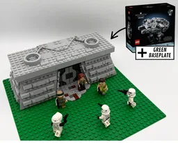Endor Bunker (75375 Alternate Model + 32x32 Green Baseplate)