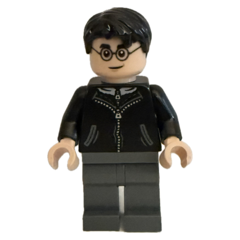 Lego Harry Potter, Black Coat, Long Dark Bluish Grey Legs