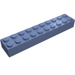 Brick 2 x 10 / Sand Blue