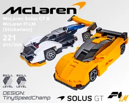 Tiny McLaren Solus GT & F1 LM (Stickerless)