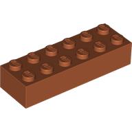 Lego Brick 2 x 6 / Dark Orange